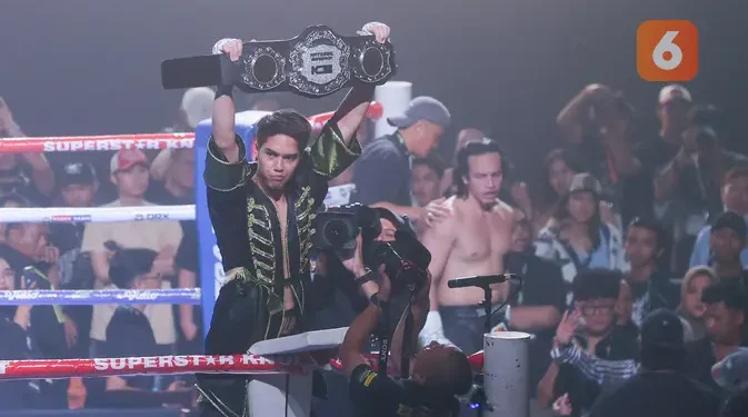 El Rumi Raih Sabuk ICB Usai Kemenangan atas Jefri Nichol di Superstar Knockout Vol.3