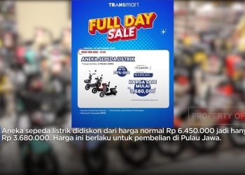 Sepeda Listrik Hanya 3 Jutaan! Cek di Toko Terdekat Sekarang