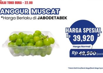 Diskon Anggur Muscat dan Red Globe di Transmart