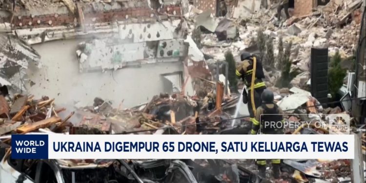 Ukraina Diserang 65 Drone, Satu Keluarga Meninggal Dunia