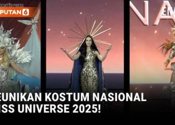 Aksi Spektakuler Kostum Nasional Miss Universe 2025 di Thailand