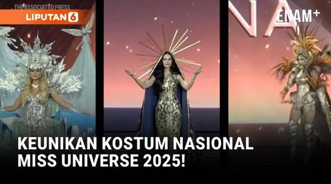 Aksi Spektakuler Kostum Nasional Miss Universe 2025 di Thailand